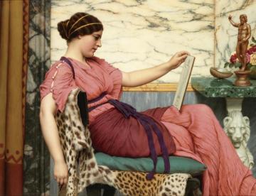 An Amateur,1915 Artwork by John William Godward