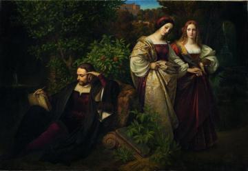 Torquato Tasso And The Two Leonores Artwork by Carl Ferdinand Sohn