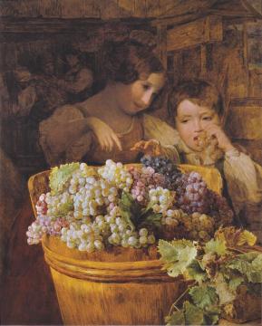 Children In The Press House Artwork by Ferdinand Georg Waldmuller