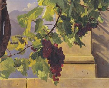 Grapes,1841 Artwork by Ferdinand Georg Waldmuller