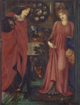 Fair Rosamund And Queen Eleanor Artwork by Sir Edward Burne Jones