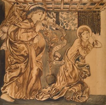 The Annunciation Artwork by Sir Edward Burne Jones