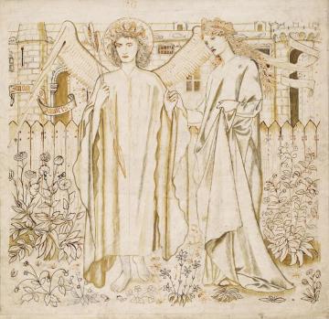 Chaucer's Legend Of Good Women,amor And Alcestis Artwork by Sir Edward Burne Jones