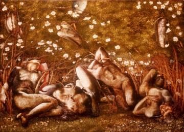 Study For 'the Sleeping Knights' Artwork by Sir Edward Burne Jones
