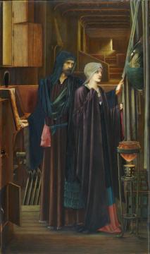 The Wizard Artwork by Sir Edward Burne Jones