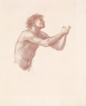 The Hill Of Venus,male Nude,study Of One Of The Reapers For Reapers Appealing To Venus Artwork by Sir Edward Burne Jones