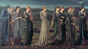 Psyche's Wedding Artwork by Sir Edward Burne Jones
