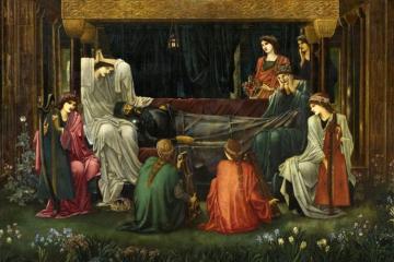 The Last Sleep Of Arthur Artwork by Sir Edward Burne Jones