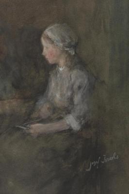 Young Girl Artwork by Jozef Israels