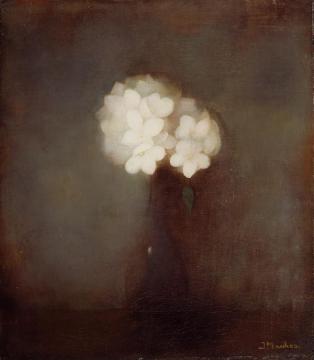 Vase With Jasmine Artwork by Jan Mankes