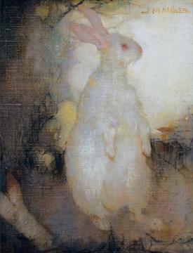 White Rabbit, Standing Artwork by Jan Mankes