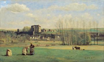 Landscape Of La Ferte-milon Artwork by Jean-Baptiste-Camille Corot