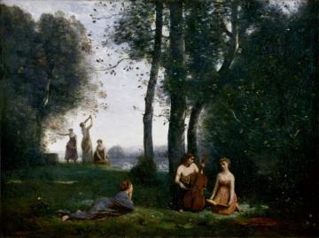 Le Concert Champetre Artwork by Jean-Baptiste-Camille Corot
