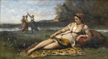 Young Women Of Sparta Artwork by Jean-Baptiste-Camille Corot