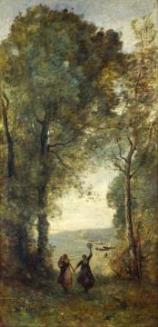 Reminiscence Of The Beach Of Naples Artwork by Jean-Baptiste-Camille Corot