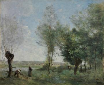 Souvenir Of Coubron Artwork by Jean-Baptiste-Camille Corot
