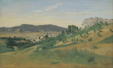 View Of Olevano Artwork by Jean-Baptiste-Camille Corot