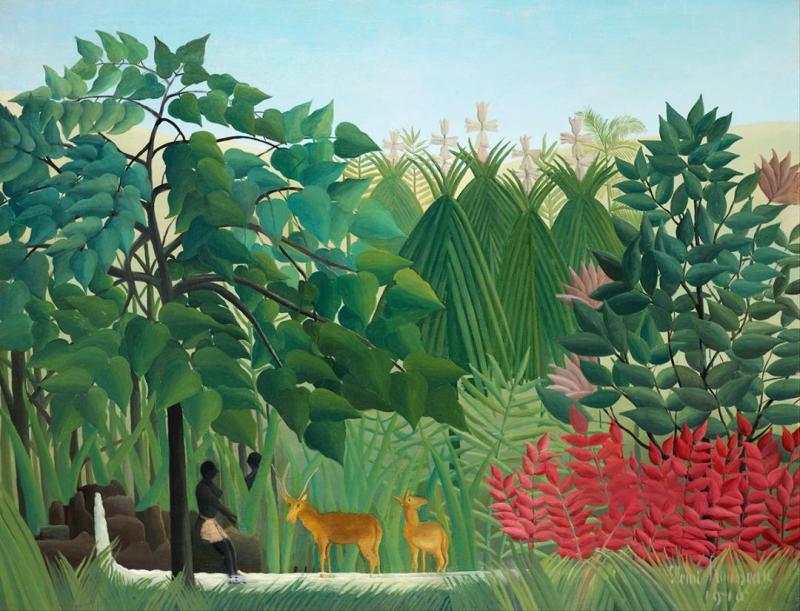 The Waterfall Artwork by Henri Rousseau