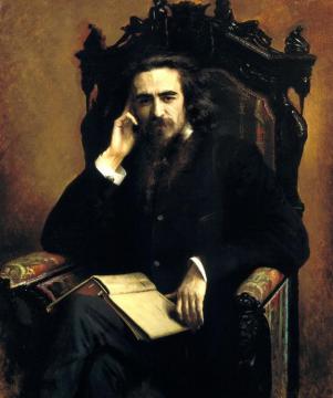 Vladimir Solovyov,1885 Artwork by Ivan Nikolaevich Kramskoy