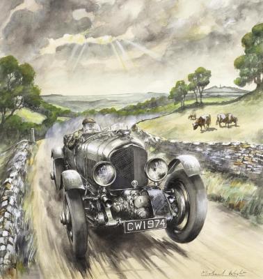 Blower Bentley Artwork by Michael Wright