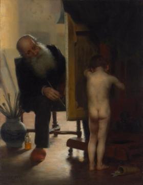 The Tired Model Artwork by Paul Peel