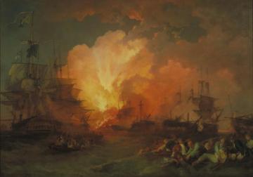 The Battle Of The Nile Artwork by Philip James de Loutherbourg
