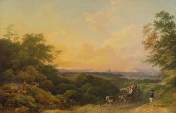 The Evening Coach, London In The Distance Artwork by Philip James de Loutherbourg