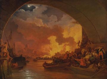 The Great Fire Of London Artwork by Philip James de Loutherbourg