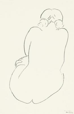 Seated Nude, Viewed From Behind (nu Assis, Vu De Dos) Artwork by Henri Matisse