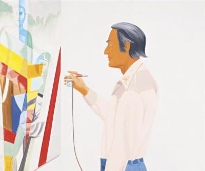 Larry Rivers Painting Artwork by Alex Katz