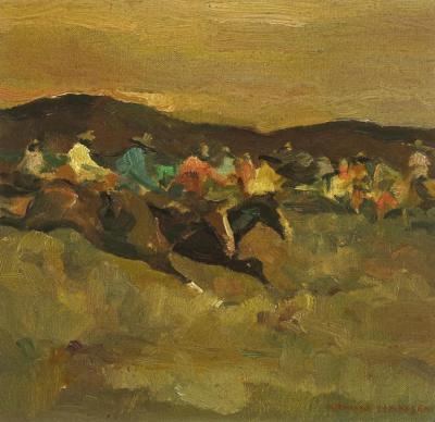 Cowboy Race Artwork by Armin Hansen