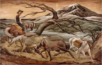 Tom Kenney Comes Home, 1944 Artwork by Frank Mechau