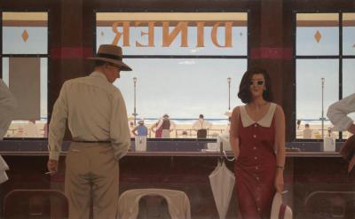 Daytona Diner Artwork by Jack Vettriano