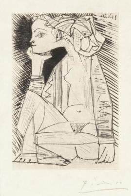 Seated Girl, Frontispiece To Recordant El Doctor Reventos Artwork by Pablo Picasso