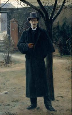 Portrait Of Miquel Utrillo Artwork by Santiago Rusiñol Prats