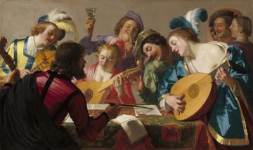 The Concert,1623 Artwork by Gerard van Honthorst