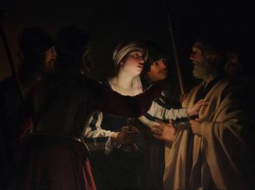 The Denial Of Saint Peter(c.1620) Artwork by Gerard van Honthorst