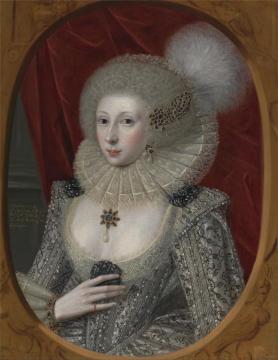 Portrait Of A Woman,possibly Frances Cotton,lady Montagu,of Boughton Castle,northamptonshire Artwork by Robert Peake the elder
