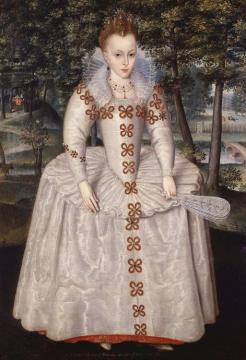 Princess Elizabeth Aged 7 Artwork by Robert Peake the elder