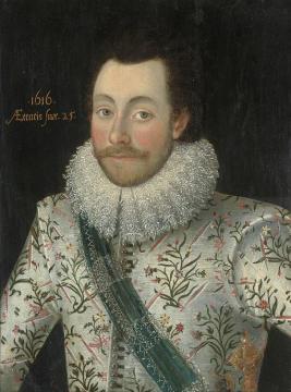 Portrait Of Sir John Penruddock Artwork by Robert Peake the elder
