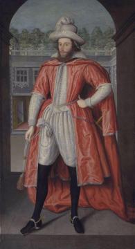 William Pope,1st Earl Of Downe(1573-1631) Artwork by Robert Peake the elder