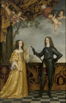 Portrait Of William Ii,prince Of Orange,and His Consort Maria Stuart Artwork by Gerard van Honthorst