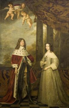 Portrait Of Friedrich Wilhelm,elector Of Brandenburg,with His Wife Louise Henrietta,countess Of Nassau Artwork by Gerard van Honthorst