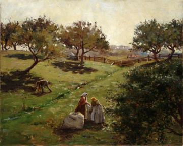 Apple Orchard Artwork by Luther Emerson Van Gorder