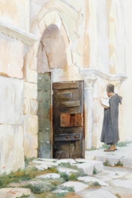 Entrance To The Virgin's Tomb, Jerusalem Artwork by Theodoros Ralli