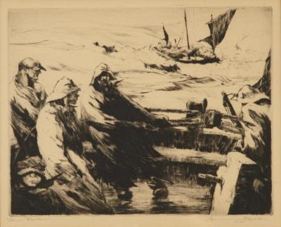 Storm Driven,1930 Artwork by Armin Hansen