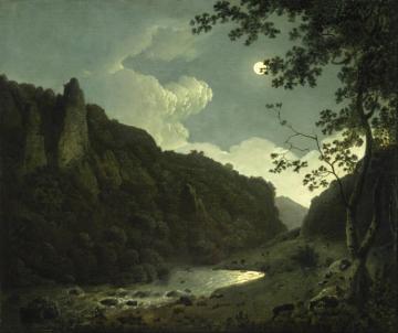 Dovedale By Moonlight Artwork by Joseph Wright of Derby