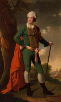 Portrait Of A Man,known As The Indian Captain Artwork by Joseph Wright of Derby