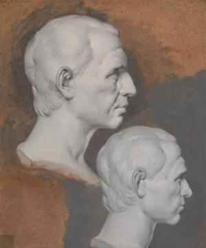 Studies Of A Classical Bust Artwork by Joseph Wright of Derby