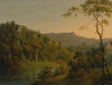 Matlock Dale,looking Toward Black Rock Escarpment Artwork by Joseph Wright of Derby